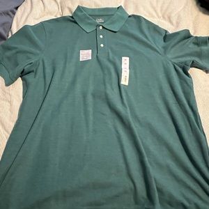 Short sleeve polo green